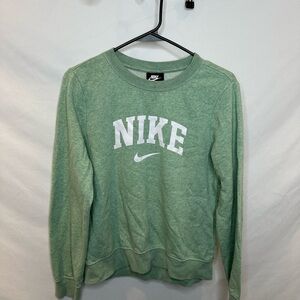 Nike Green Crew Neck Sweater for Effortless Style